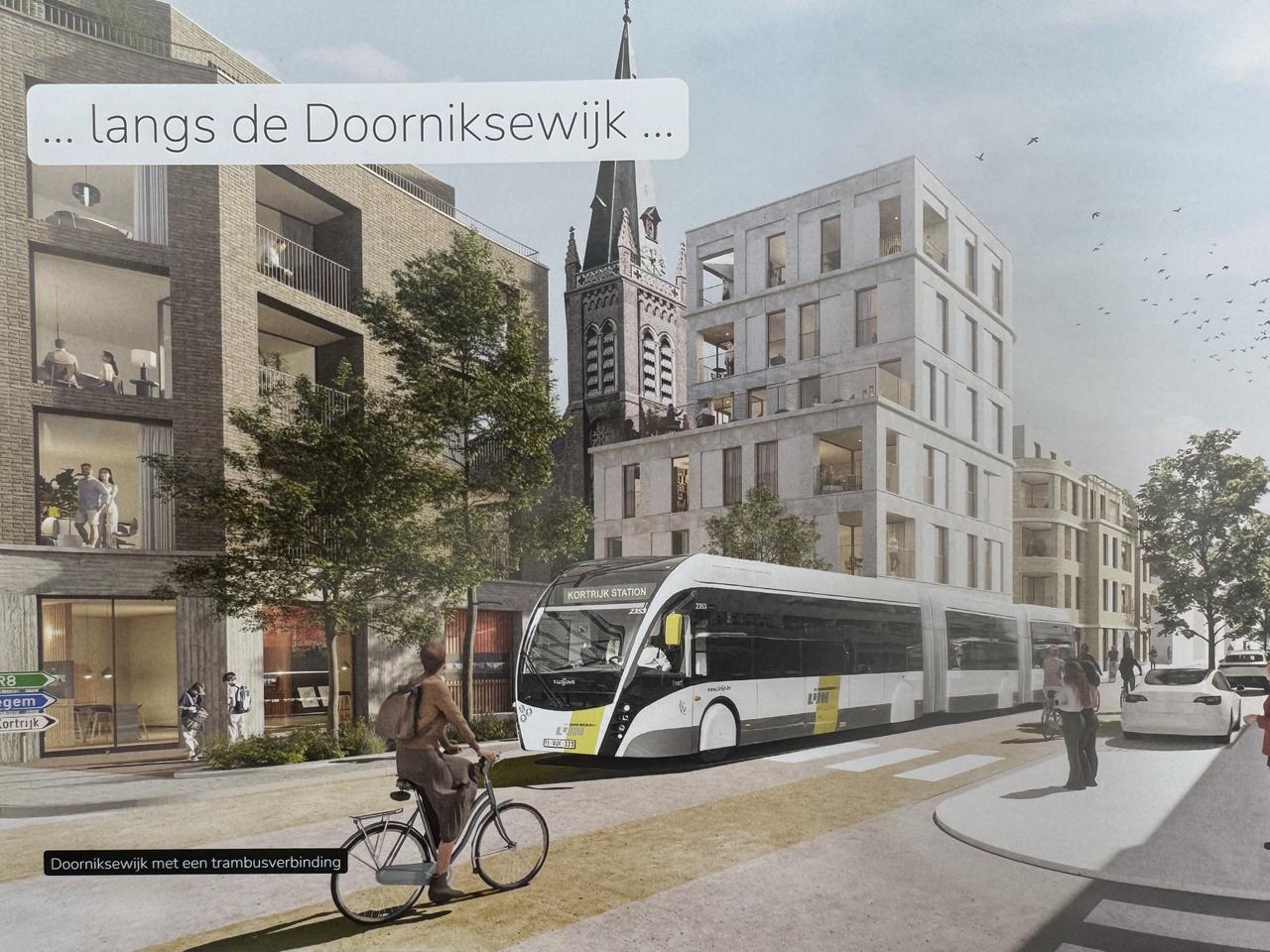 Geen trambussen waarbij parkeerplaatsen sneuvelen en éénrichtingsverkeer wordt doorgeduwd
