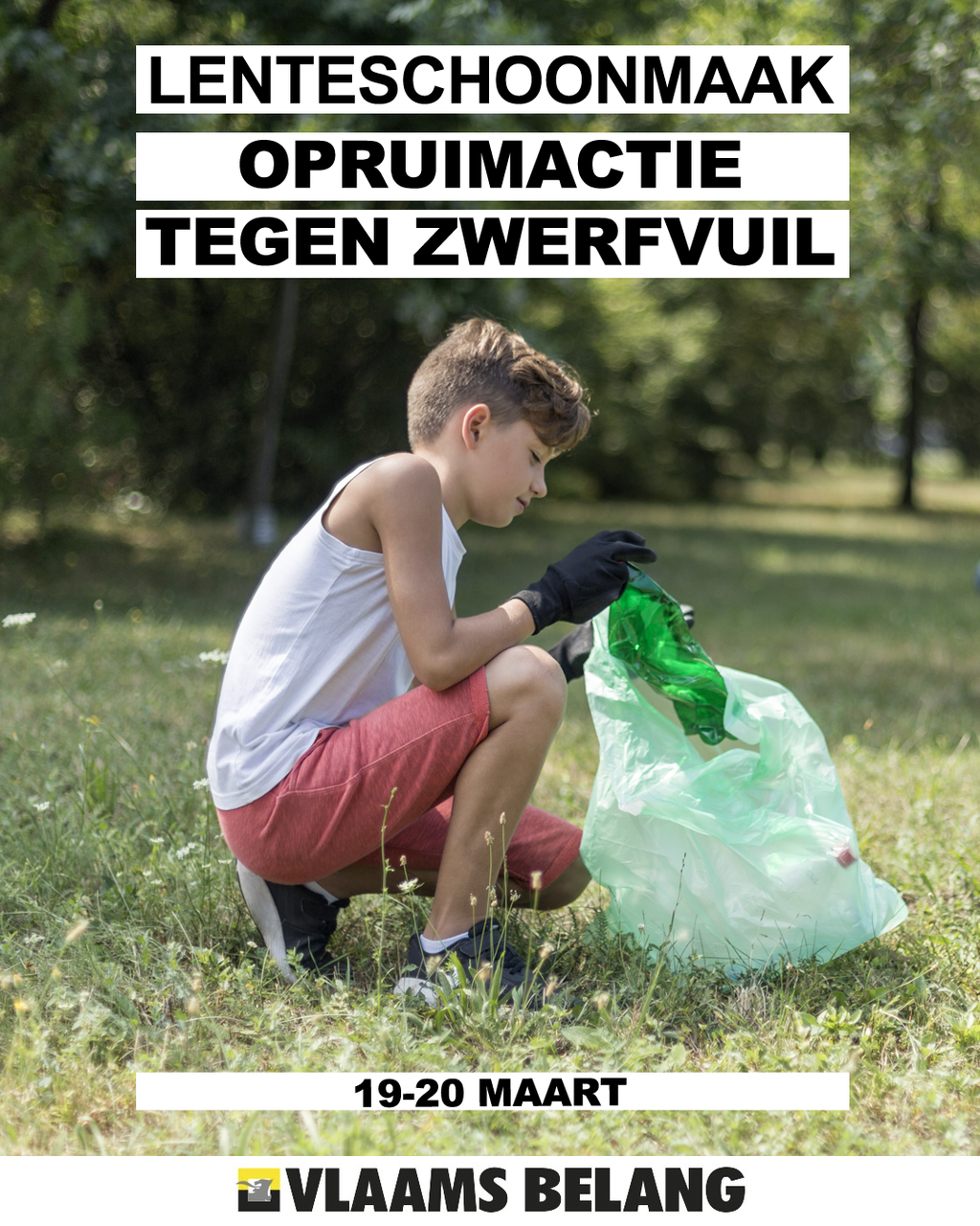 Vlaams Belang Zoersel organiseert lenteschoonmaak tegen zwerfvuil