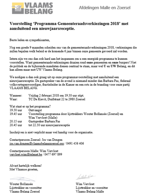 Uitnodiging Voorstelling Inhoudelijk Programma 