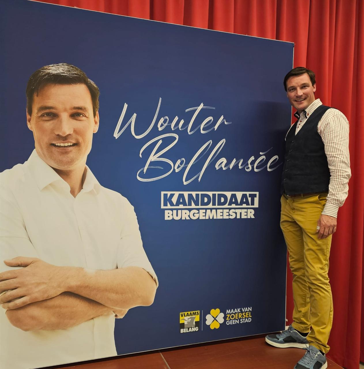 Wouter Bollansée, lijsttrekker en dus kandidaat burgemeester voor Vlaams Belang Zoersel