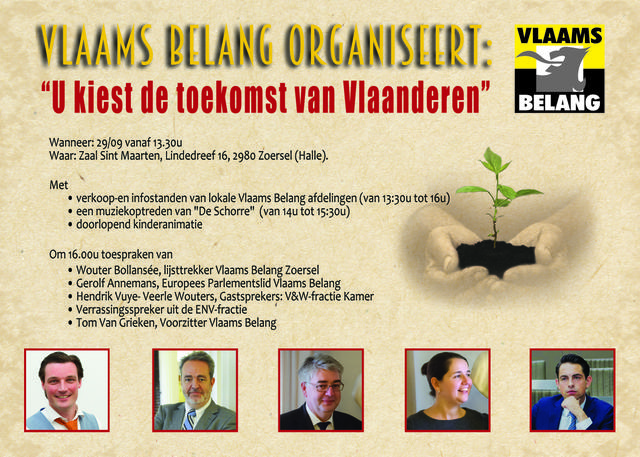 Groots Verkiezingsevenement in Zoersel!