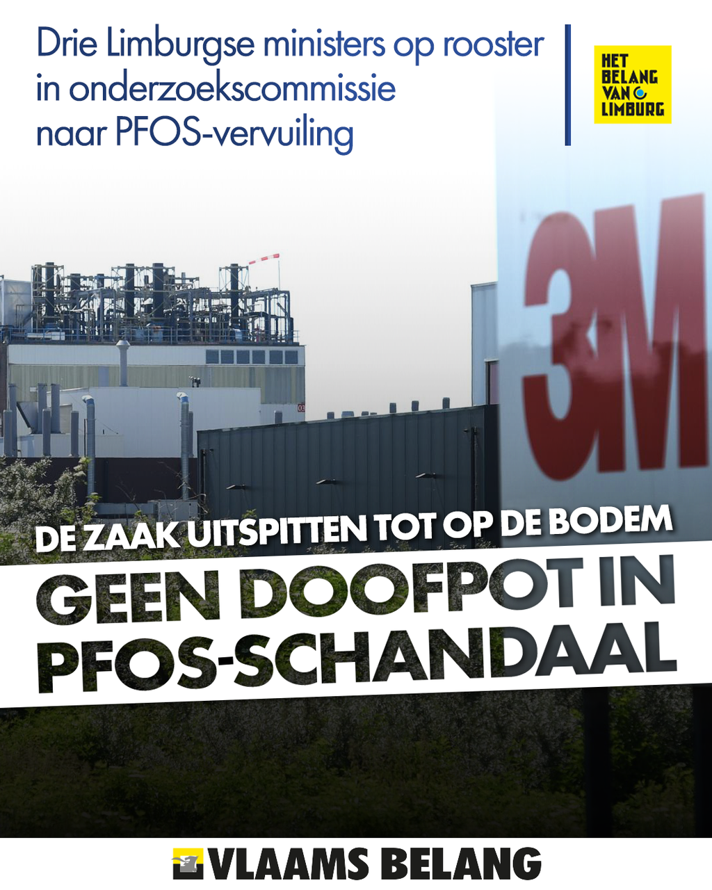 Politieke inmenging PFOS-schandaal moet uitgespit worden