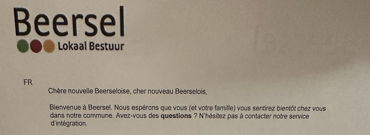 N-VA-schepen stuurt drietalige brieven naar nieuwe inwoners: “Men degradeert Beersel tot een Brusselse gemeente”