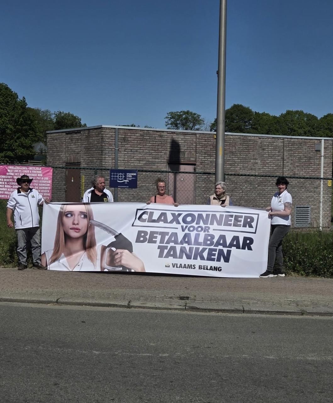Vlaams Belang houdt claxonneeractie tegen hoog blijvende energieprijzen