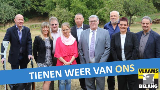Uw Vlaams belangkandidaten voor de Tiense gemeenteraad