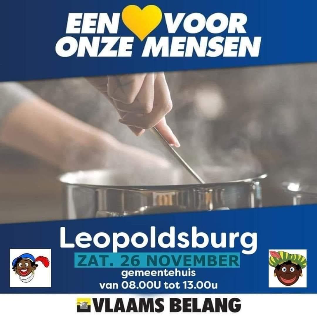 Vlaams Belang Leopoldsburg-Heppen deelt soep uit en doet inzamelingsactie voor goede doel: “Een hart voor onze mensen”