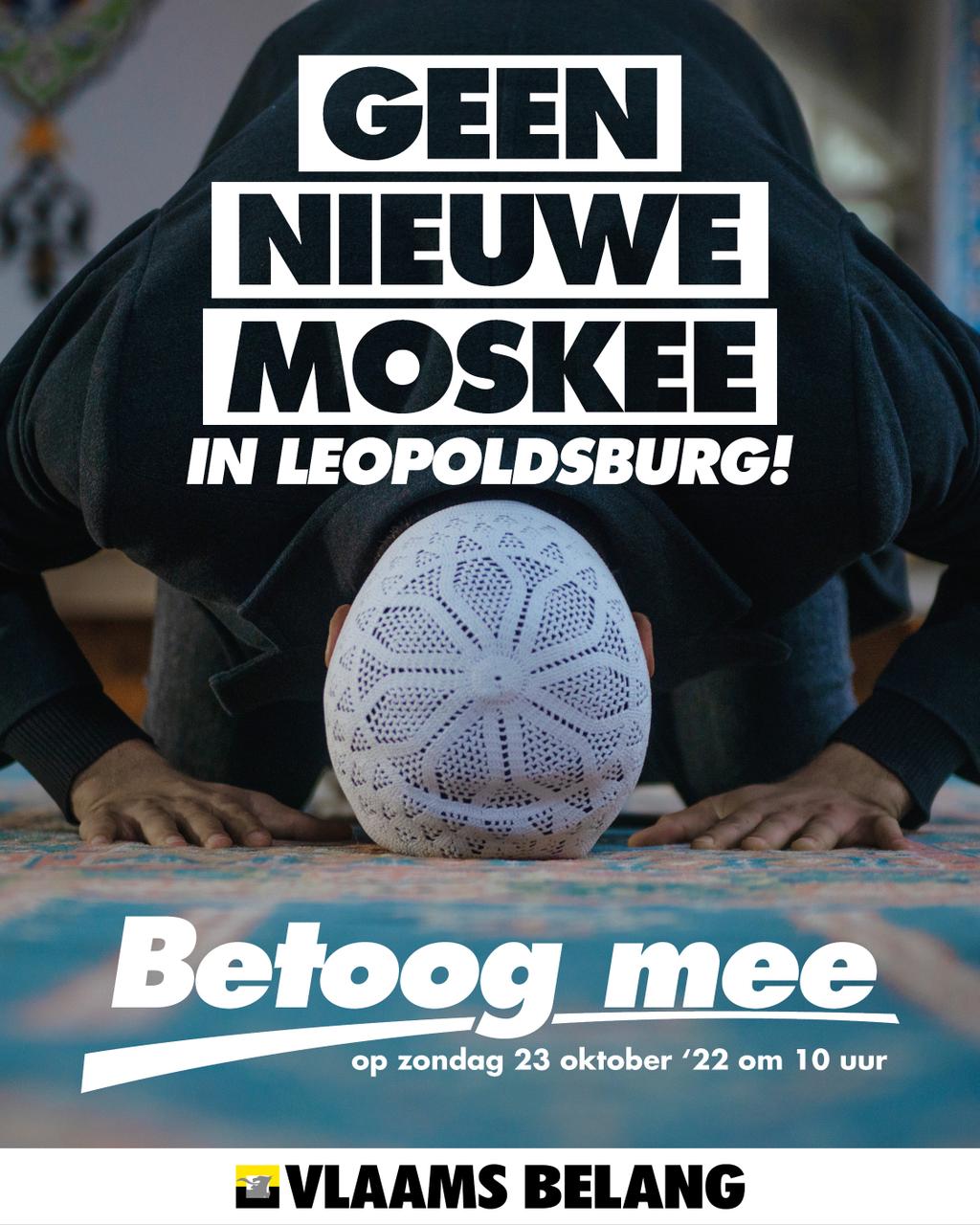 Vlaams Belang verzet zich  tegen nieuwe moskee in Leopoldsburg