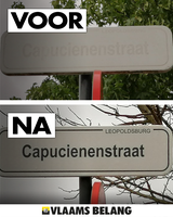 Nieuwe straatnaamborden in Leopoldsburg