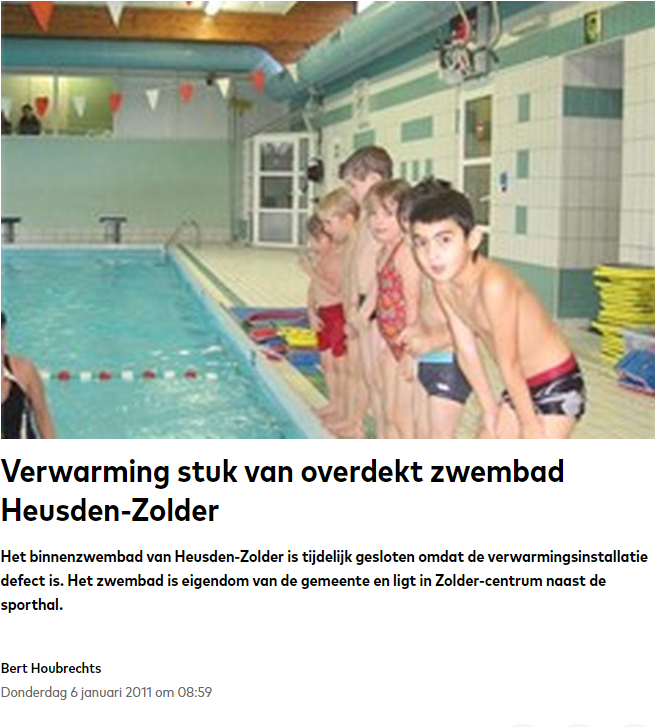 ZWEMBAD in HEUSDEN ZOLDER