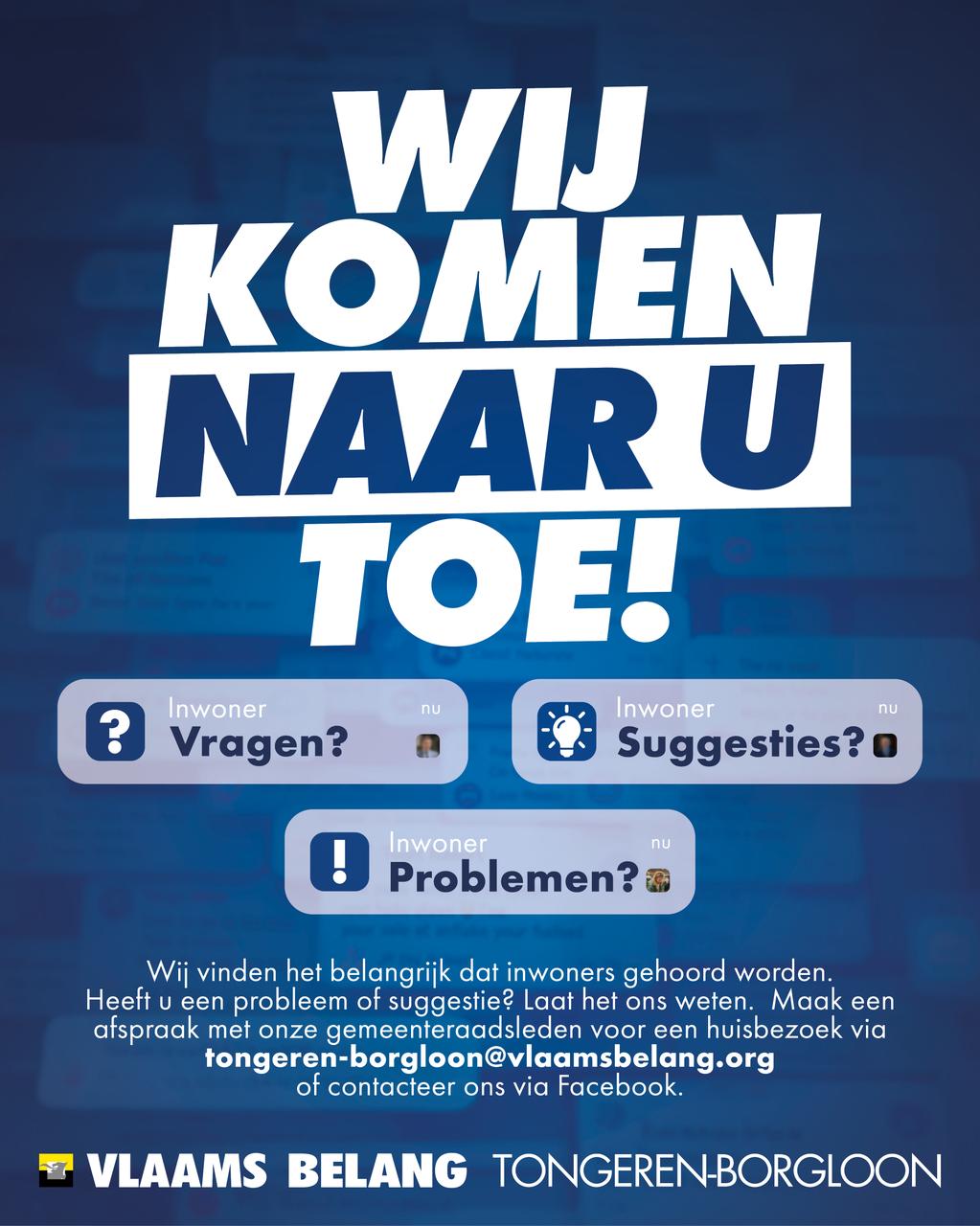 Wij komen naar u toe!