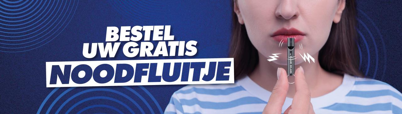 Bestel uw gratis noodfluitje