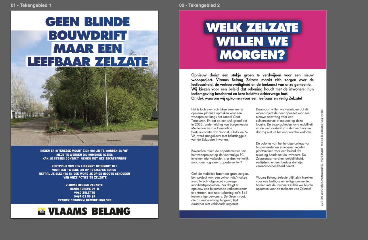 Geen blinde bouwdrift maar een leefbaar Zelzate.