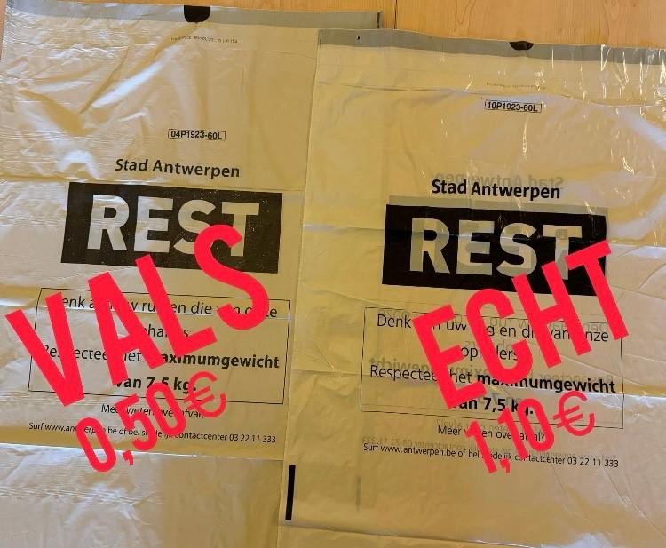 Vlaams Belang waarschuwt voor nepafvalzakken in Antwerpen en Brussel