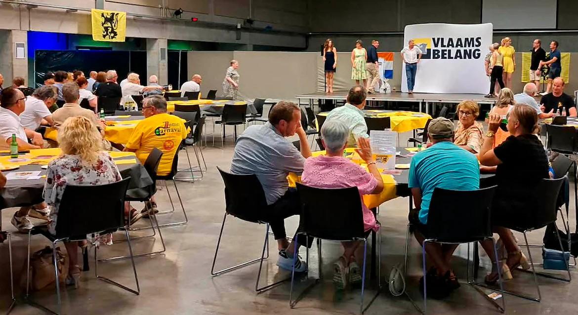 150 mensen schuiven aan voor stoofvlees en vol-au-vent op eetfestijn Vlaams Belang Menen