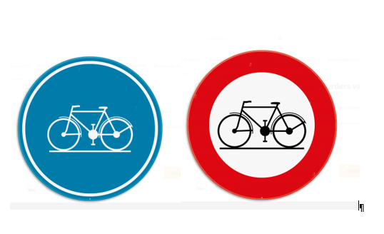 Spookrijden op het fietspad