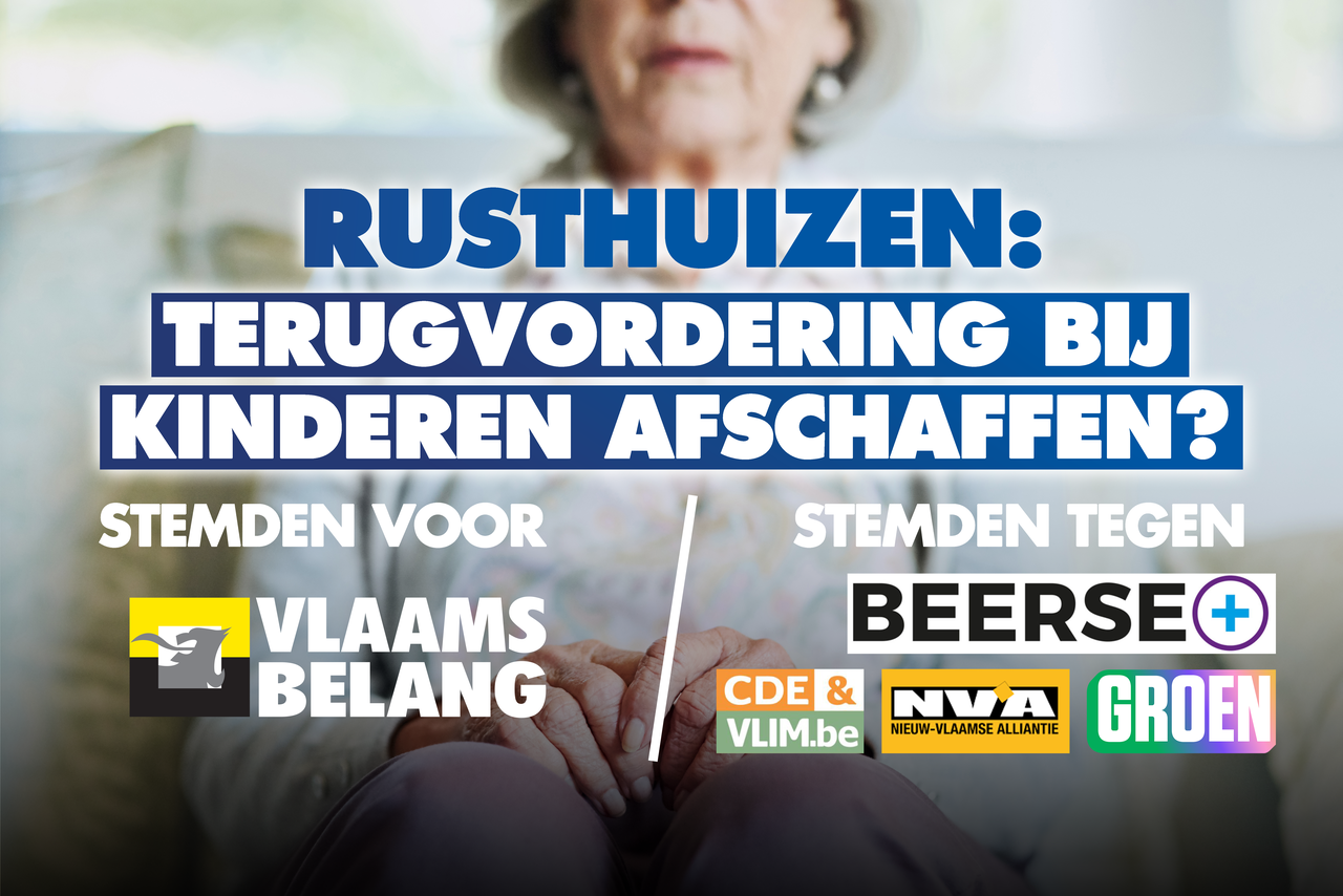 Rusthuizen: Vlaams Belang wil de terugvordering bij kinderen afschaffen