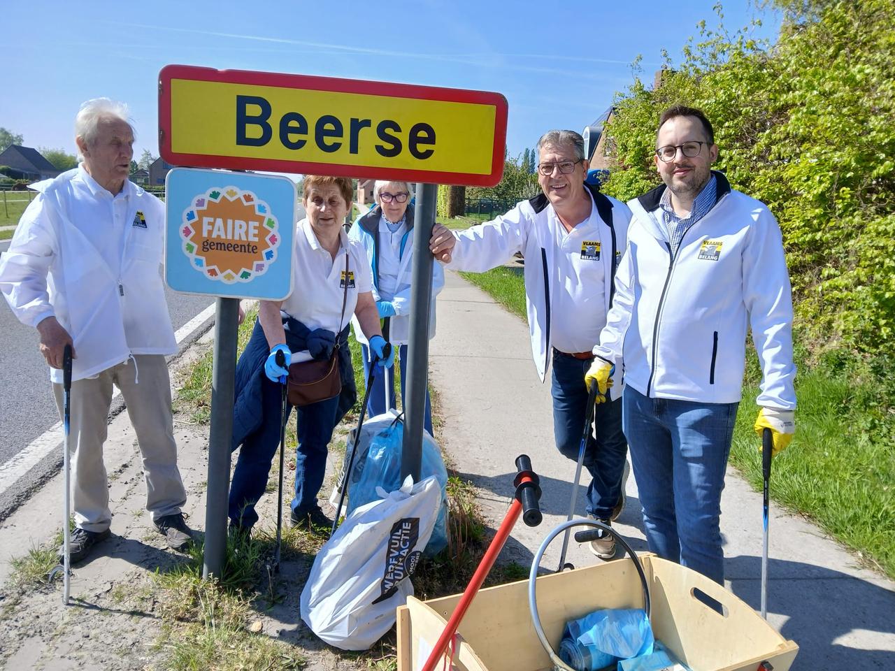 Vlaams Belang Beerse-Vlimmeren neemt deel aan “Grote Lenteschoonmaak” en ruimt zwerfvuil op