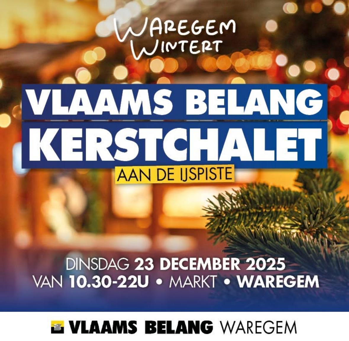 Kerst in Waregem? Spring binnen in onze Kerstchalet!