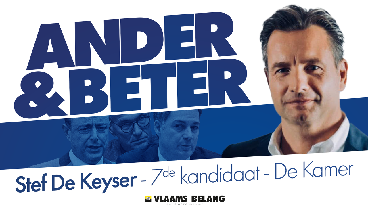Voorzitter Stef De Keyser vanop strijdplaats naar de federale verkiezingen