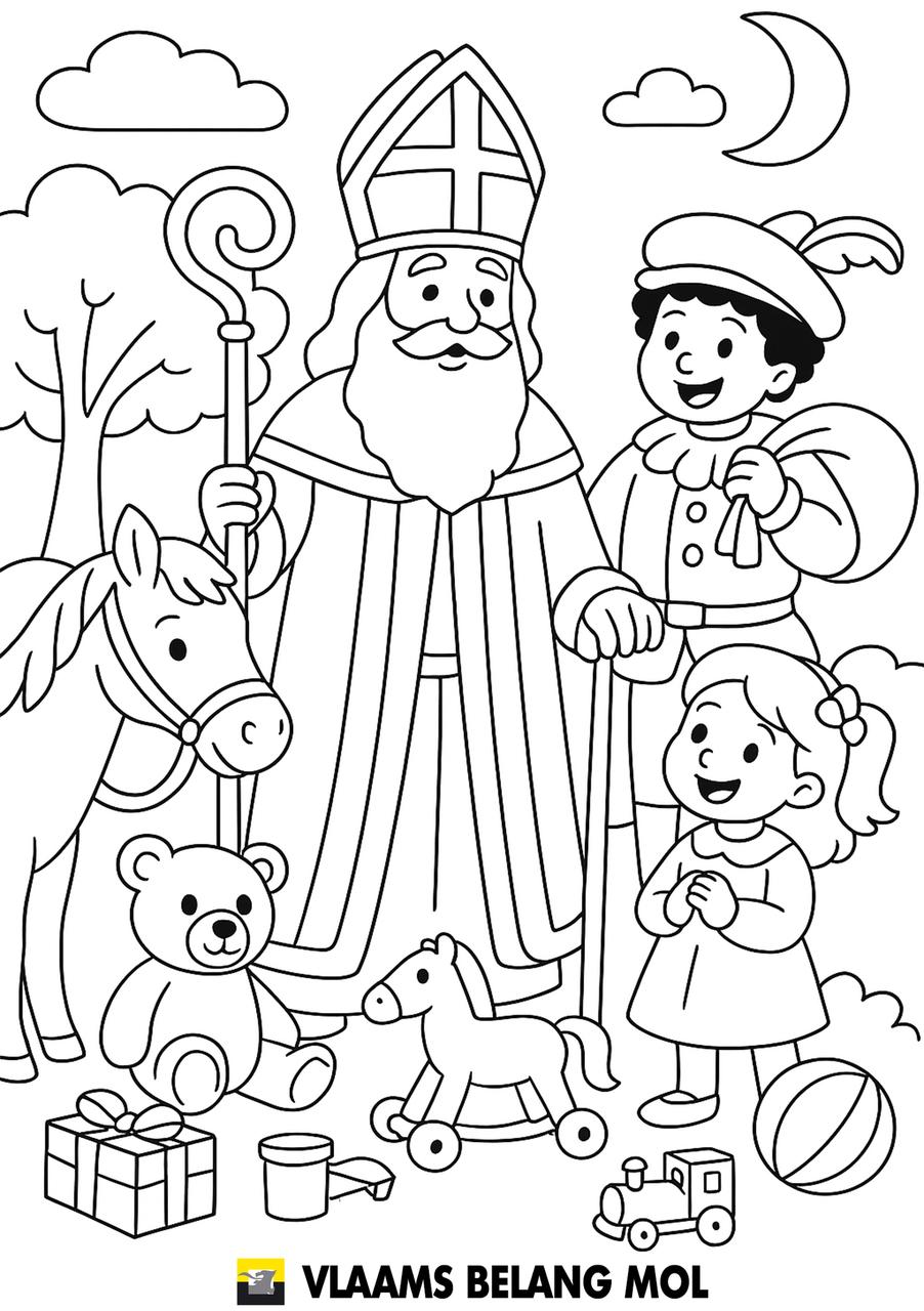 Sinterklaas kleuractie