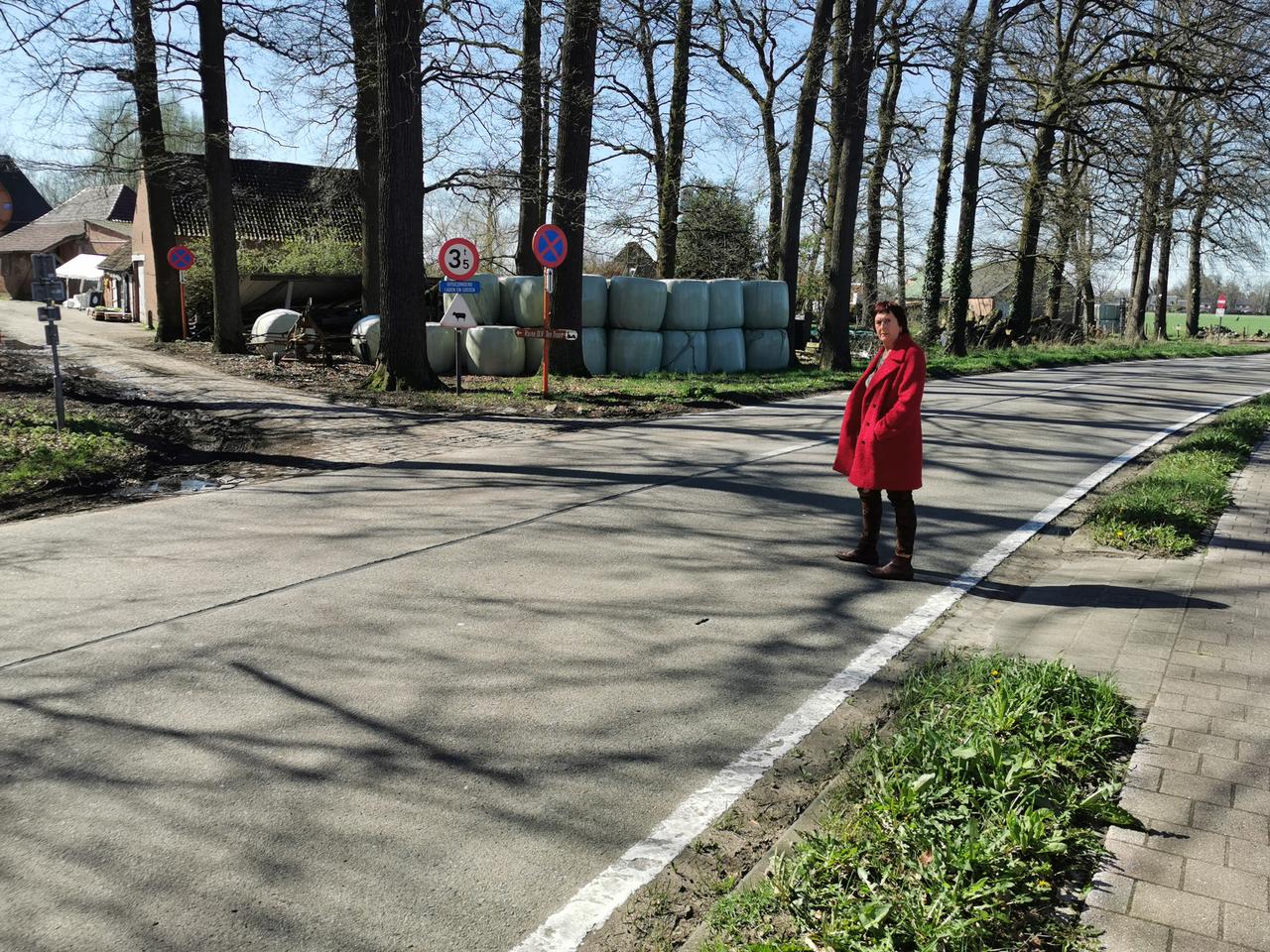Oversteekplaats ter hoogte van de watermolen.