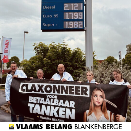 Claxonneeractie tegen torenhoge energieprijzen