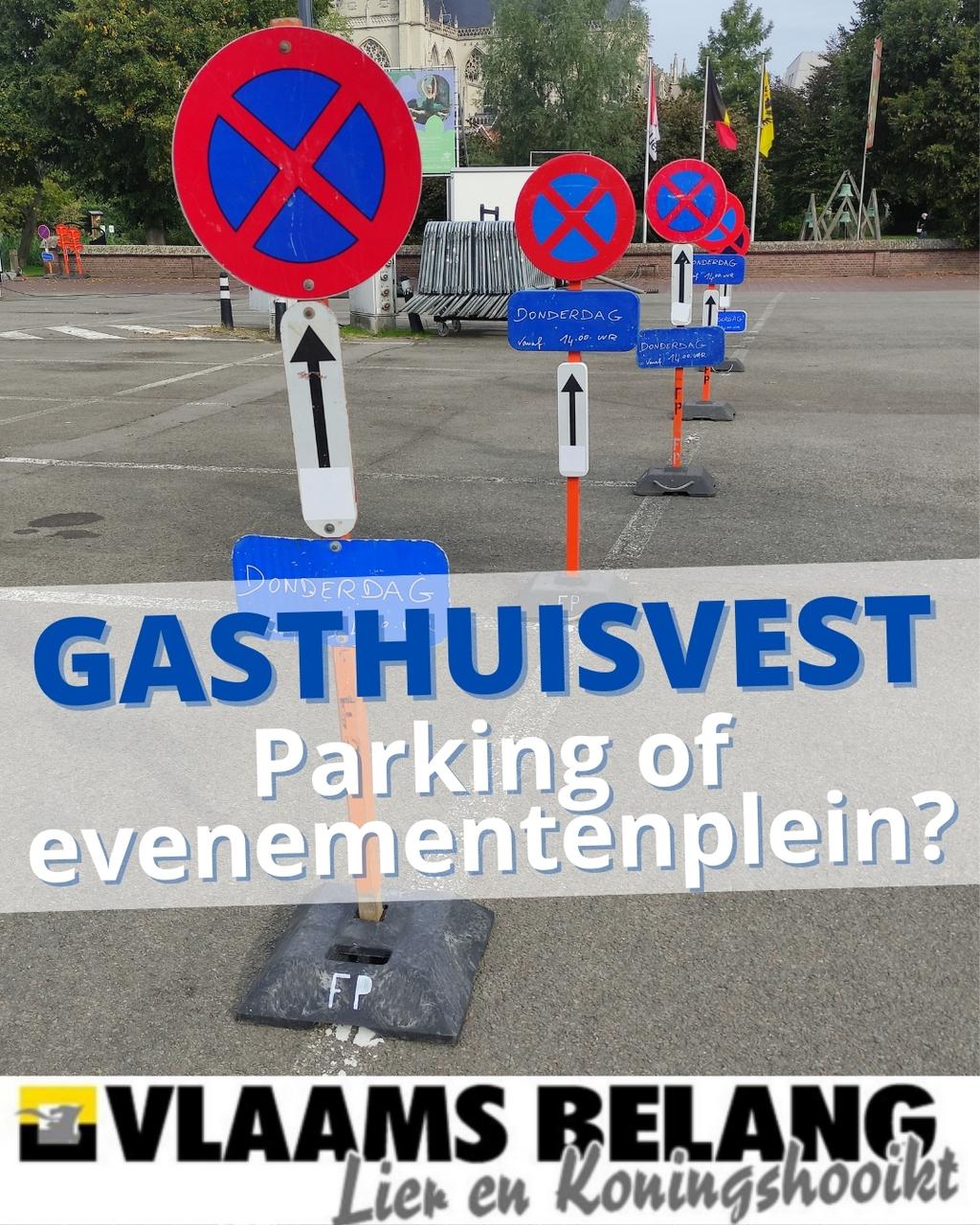 Parking Gasthuisvest evolueert naar evenementenplein