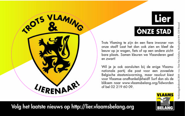 VB Lier beloont inwoners die vlaggen...