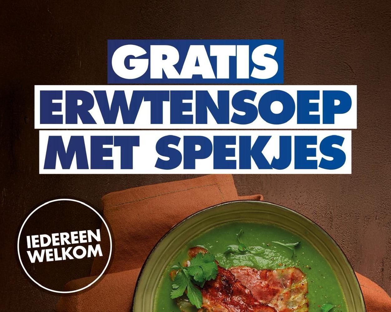Geniet morgen mee van een kom heerlijke erwtensoep