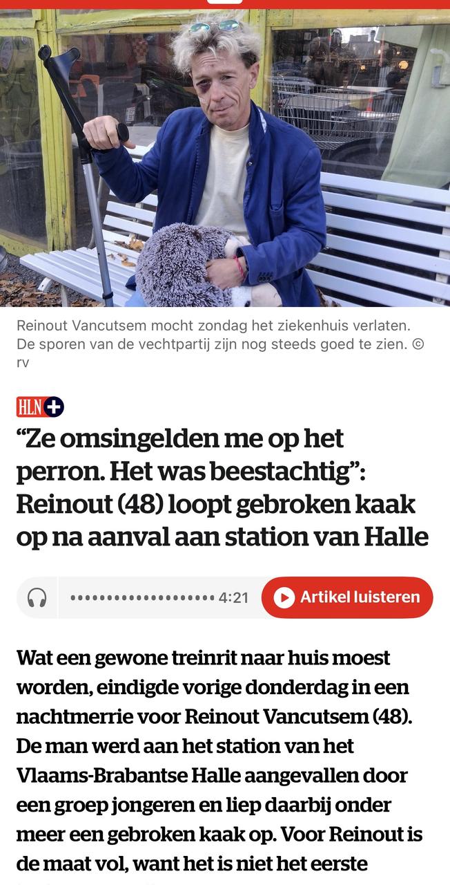 Weer nutteloos geweld in Halle