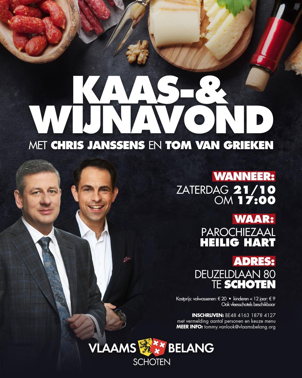 Kom naar onze Kaas- en Wijnavond!