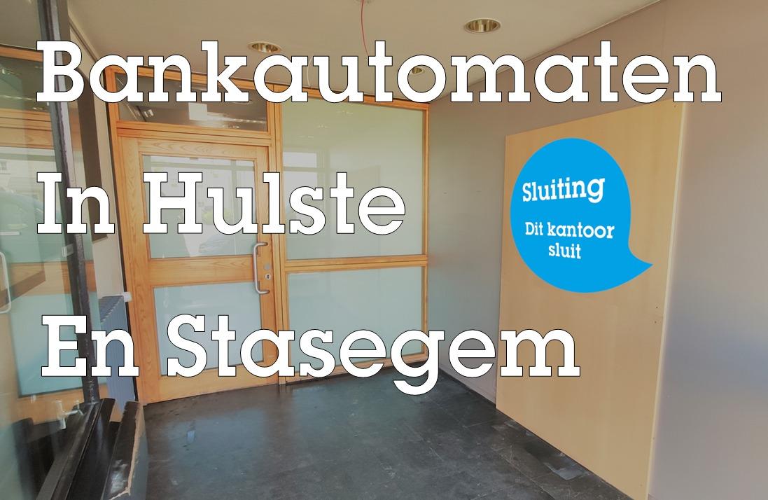 Bankautomaten in Stasegem en Hulste