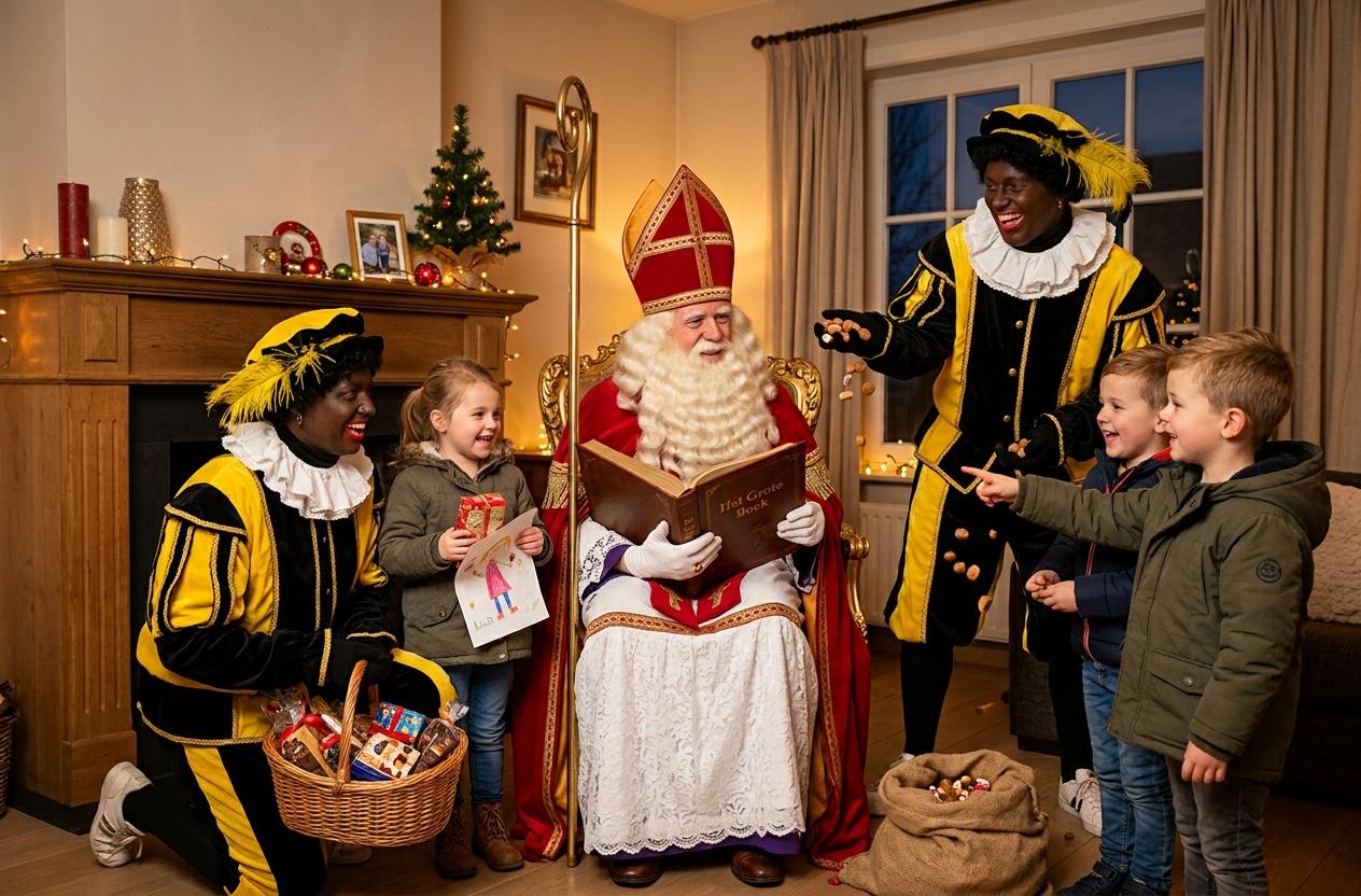 🎁 De Sint komt naar Harelbeke! Boek nu GRATIS een huisbezoek met échte Zwarte Pieten!
