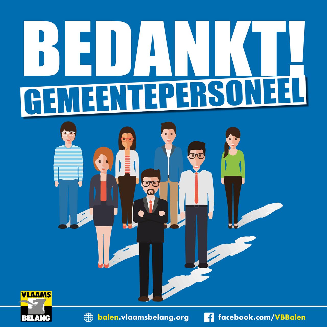 Dank u, personeelsleden van de gemeente!