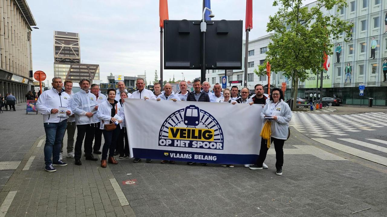 Vlaams Belang voert actie tegen onveiligheid op het spoor