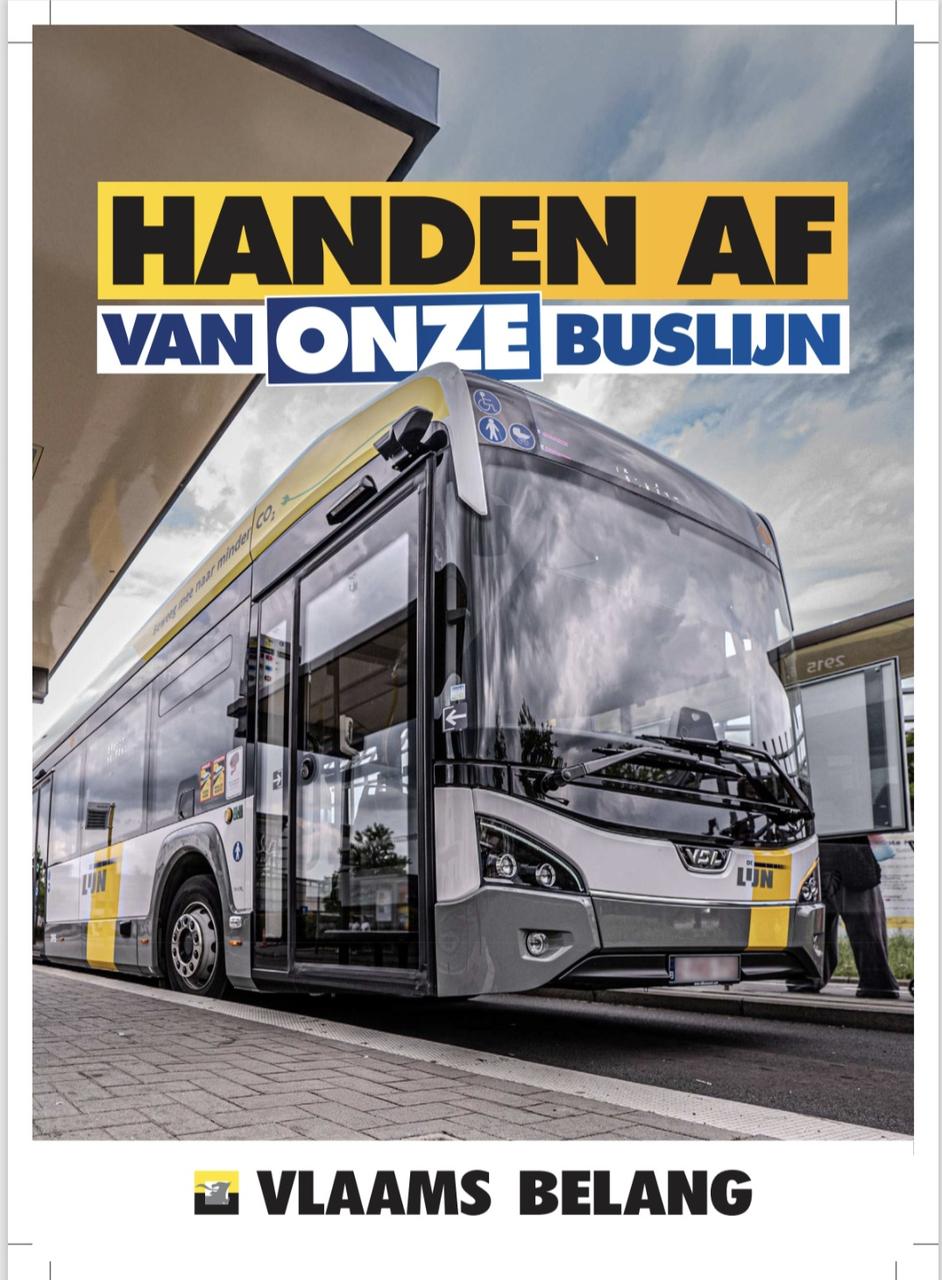 Handen af van ONZE buslijn ! 