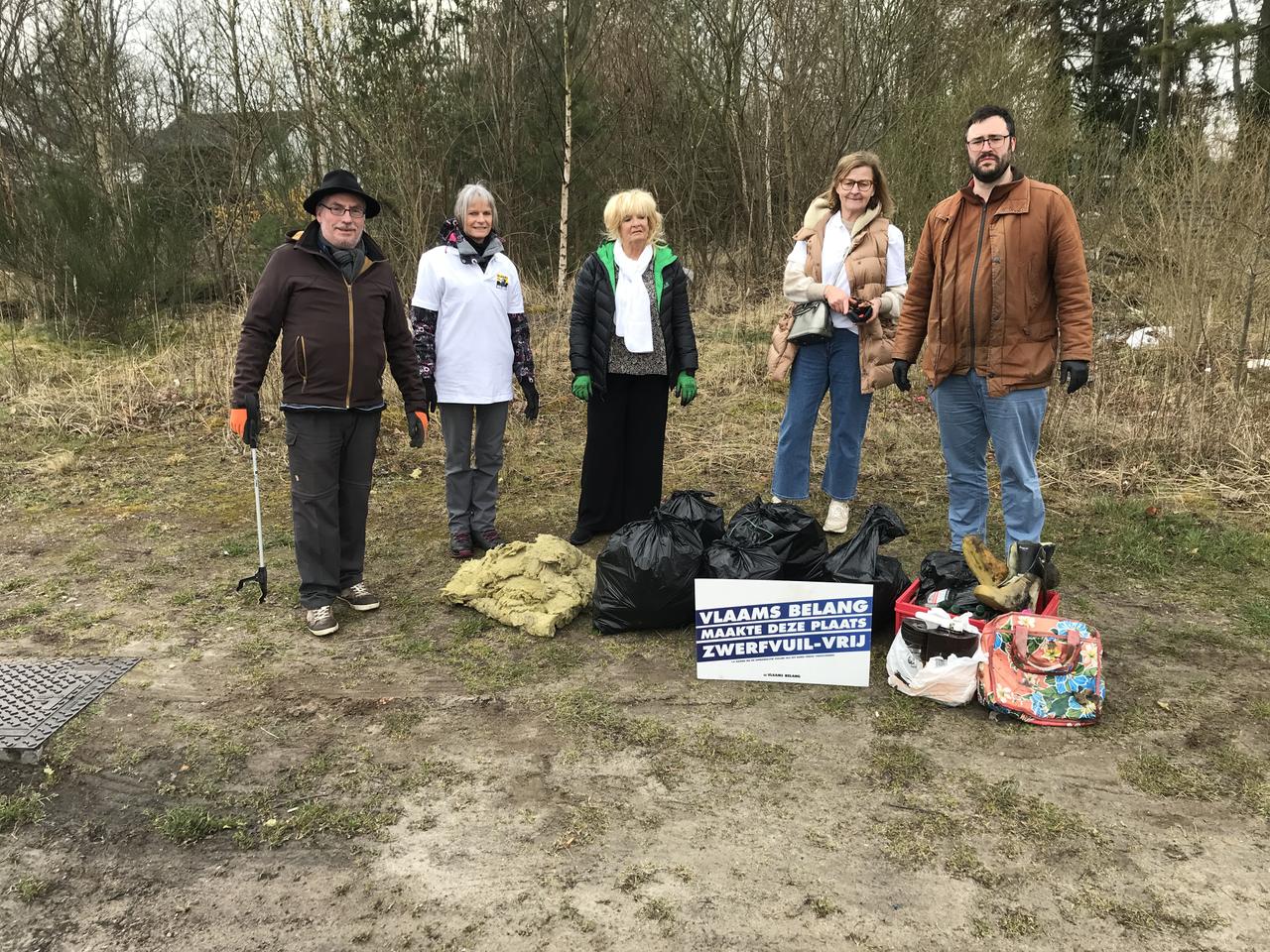 Zwerfvuilactie Vlaams Belang Schilde