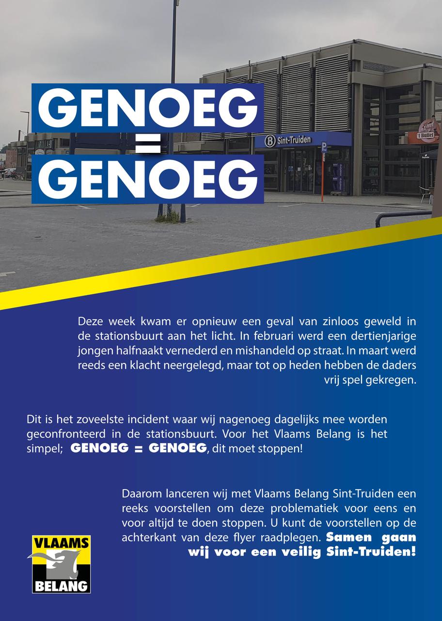 Genoeg=genoeg: acties voor een leefbare en veilige stationsbuurt