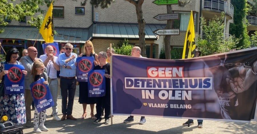 Protestactie GEEN gevangenis in Olen