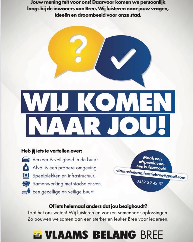 Vlaams Belang Bree kiest voor dialoog en nabijheid