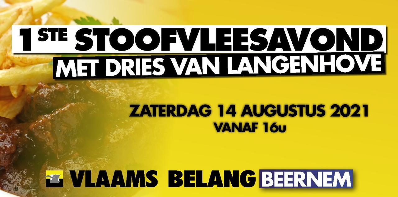 Vlaams Belang Beernem presenteert stoofvleesavond met Dries Van Langenhove