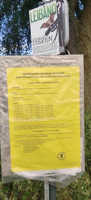 Vlaams Belang is pro het behoud van het pittoreske wandelpad
