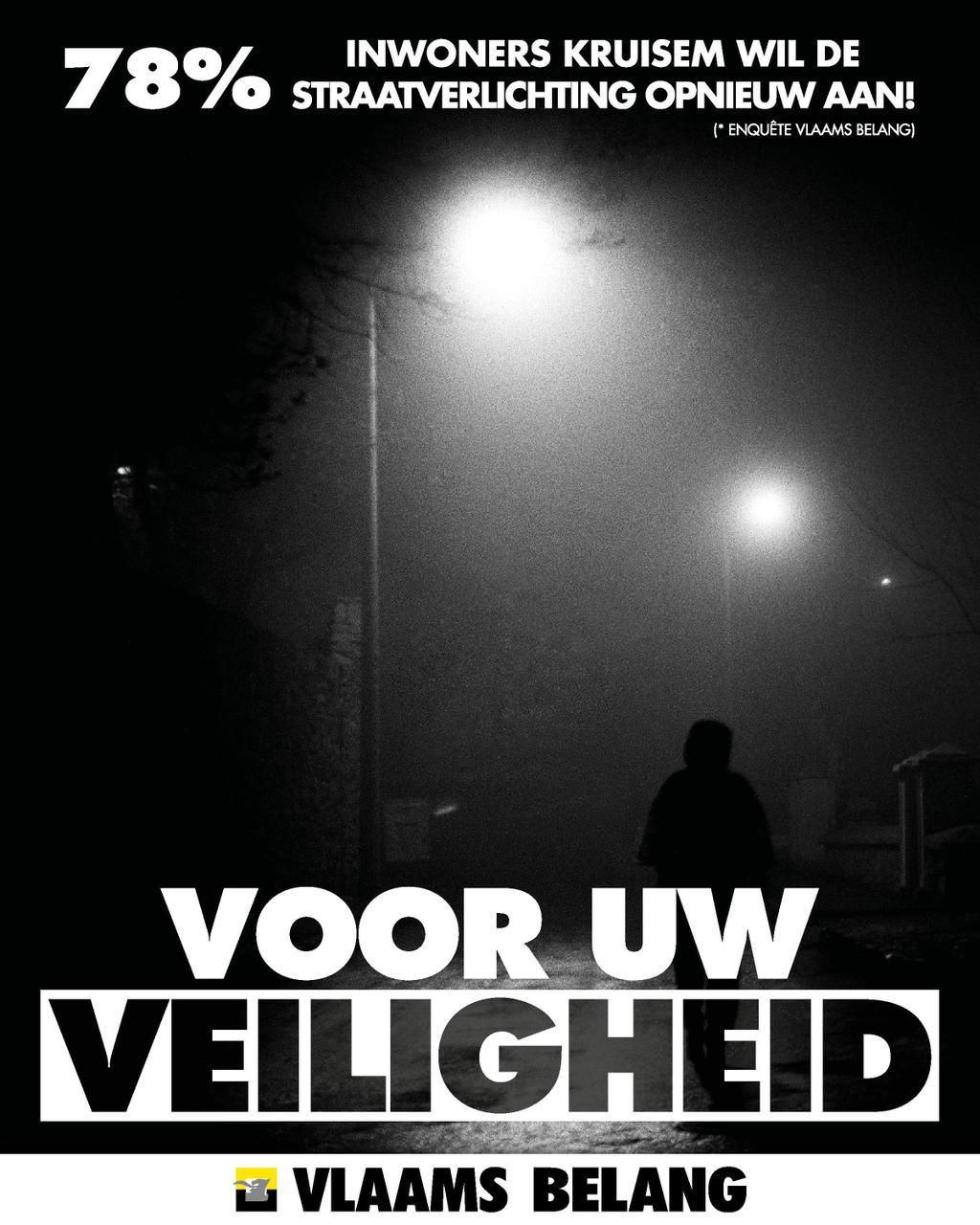 NACHTVERLICHTING, Vlaams Belang Kruisem informeert!