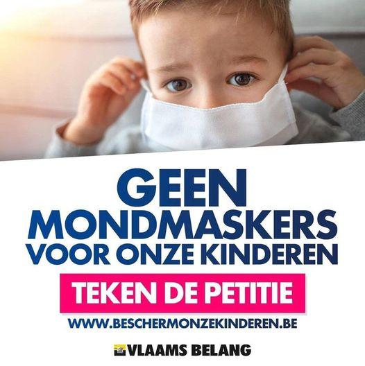 Geen Mondmaskers voor onze kinderen