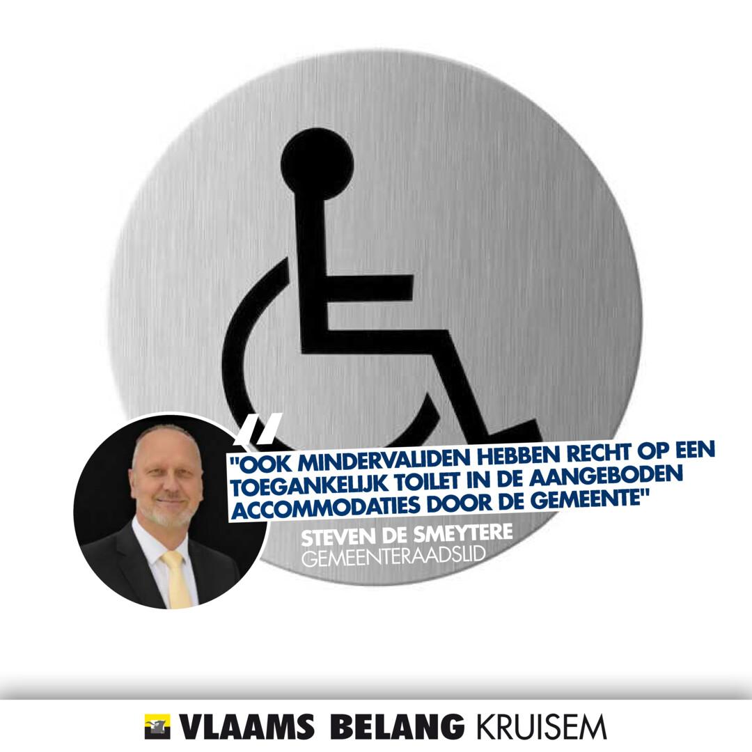 VLAAMS BELANG VRAAGT AANPASSINGEN VAN DE OPENBARE TOILETTEN VOOR MINDERVALIDEN!