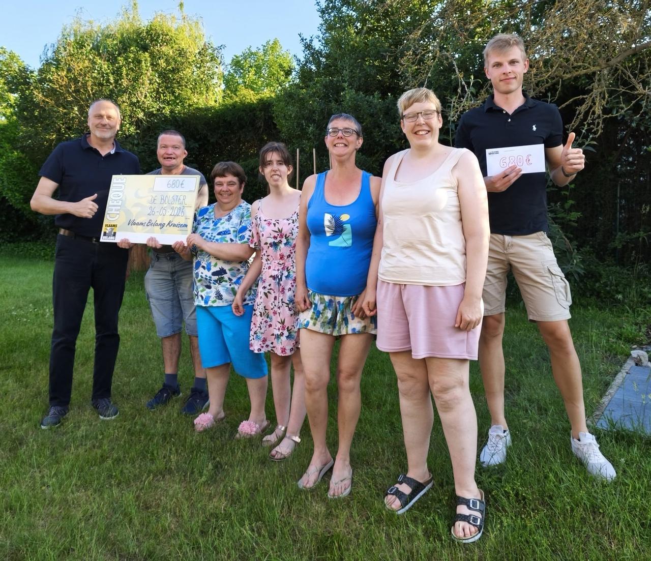 Opbrengst koekjes verkoop ten voordele van vzw De Bolster Zingem
