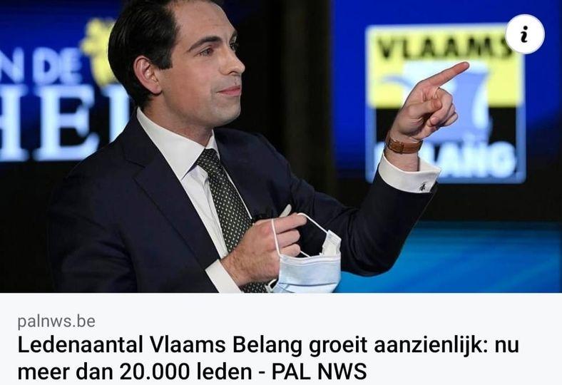 Ledenaantal Vlaams Belang Kruisem