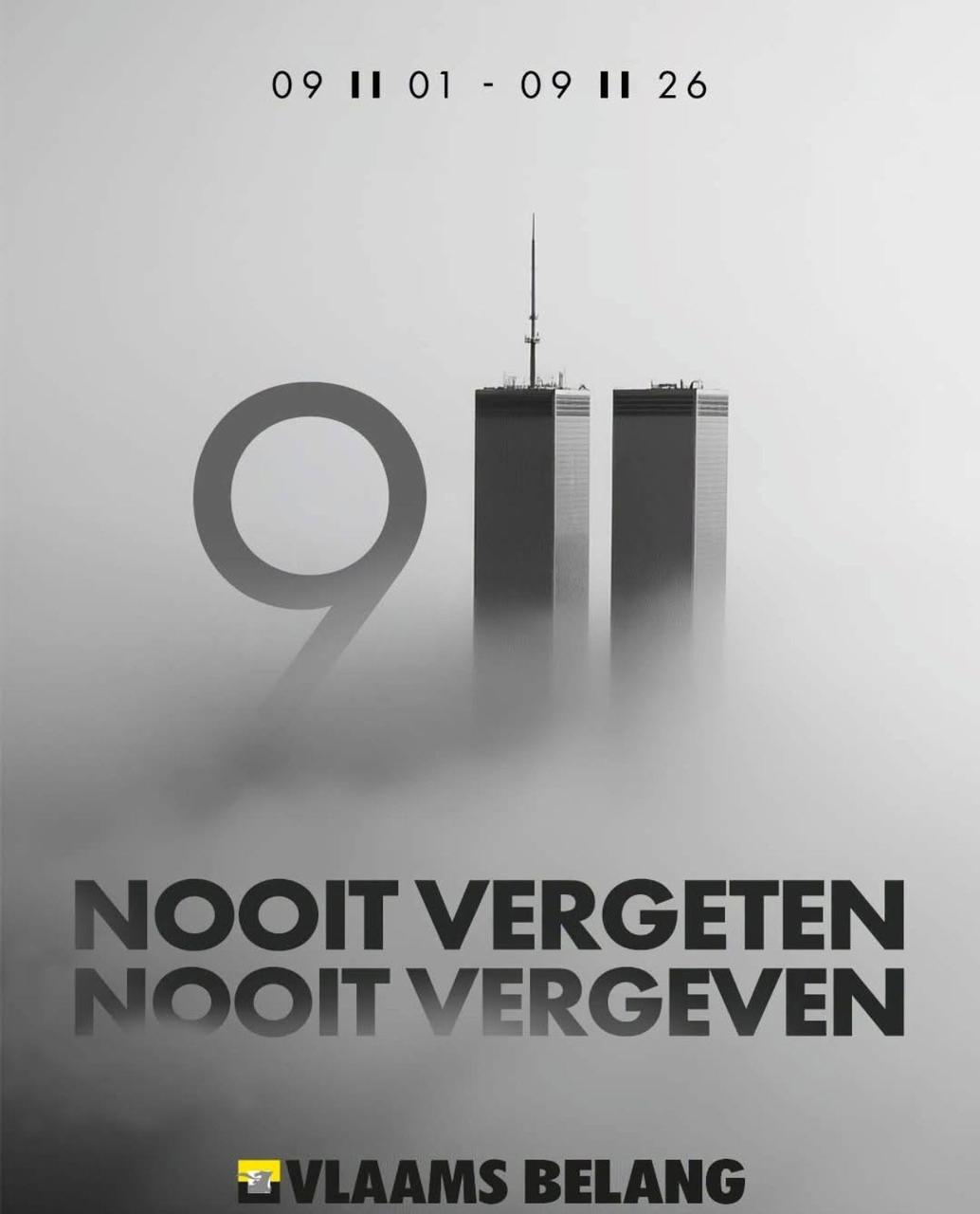 Nooit vergeten, nooit vergeven! 9/11 ( 25 jaar geleden )