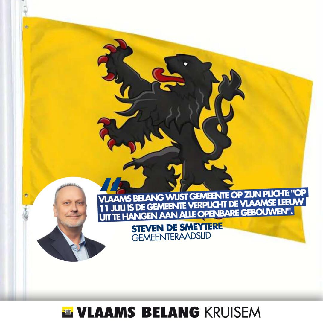 BEVLAGING VLAAMSE LEEUW IS VERPLICHT!