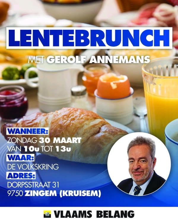 BRUNCH IN KRUISEM MET GEROLF ANNEMANS!
